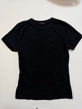 Good American Women's Essential Short Sleeve Crew Neck T-Shirt Black XS